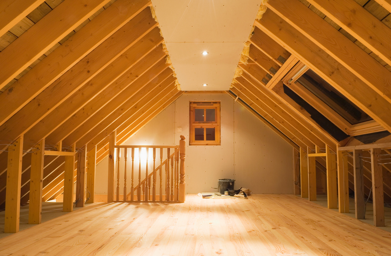 Converted attic space